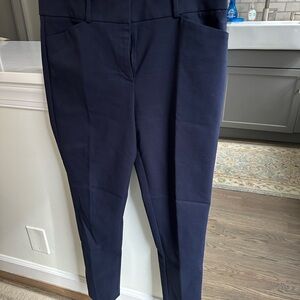 LOFT Blue Straight Leg Pants Sleek Professional Style